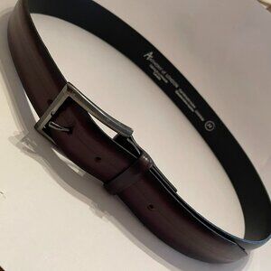 GENUINE ITALIAN LEATHER BELT BROWN, QUALITY MADE IN CANADA, size 34